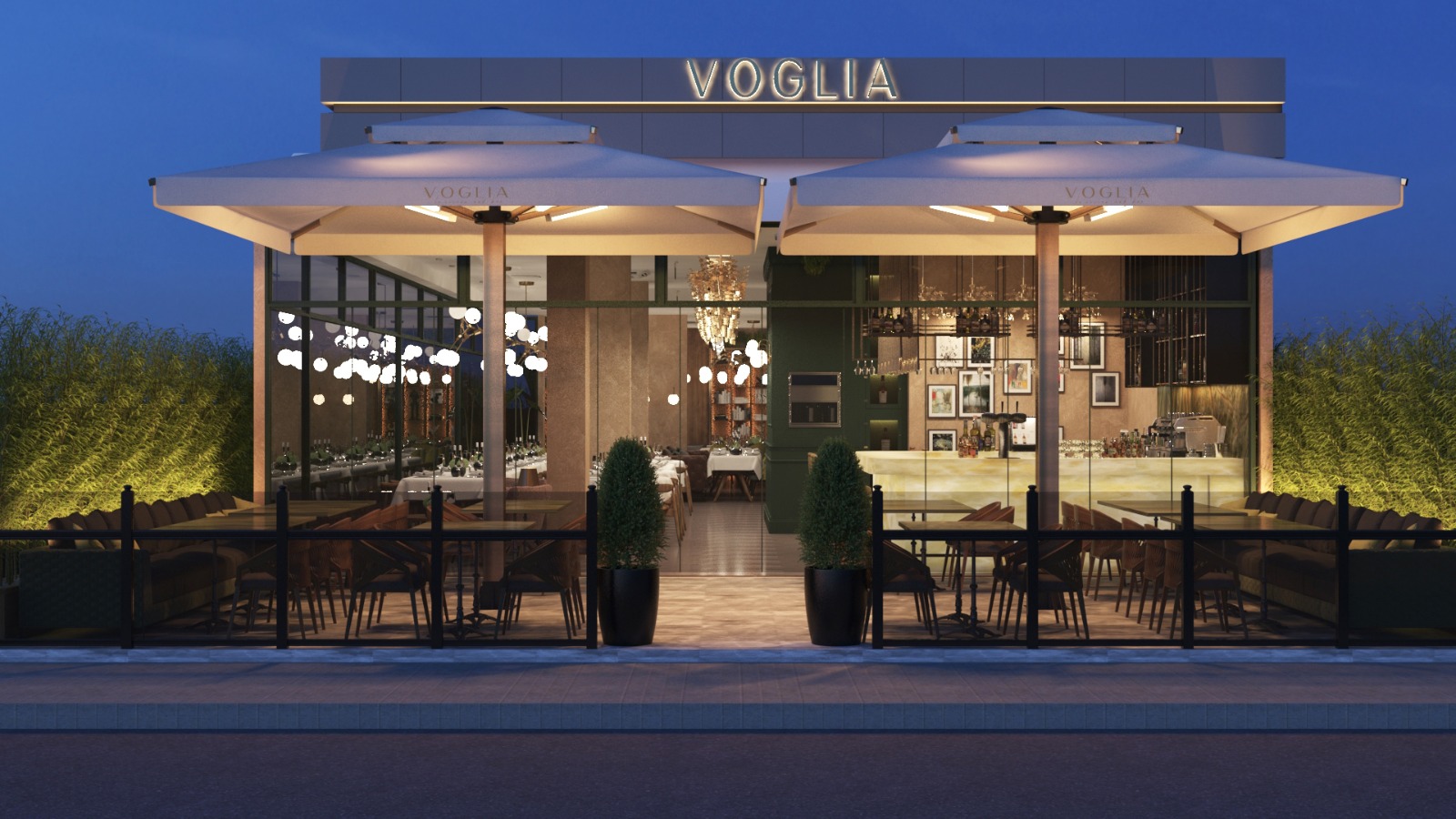 VOGLIA BAR & RESTAURANT <br> <br>  Interior